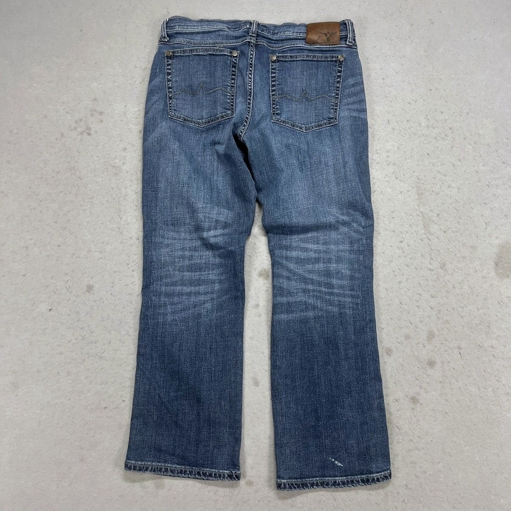 Wrangler 20X Mens Relaxed Fit Straight Leg Blue Denim Jeans 34x30 Fits 32x29 - Picture 2 of 10